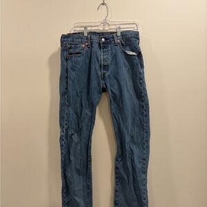 Men's Straight Fit Blue Jeans
